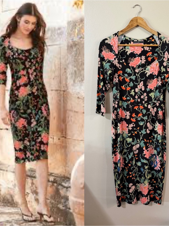 Peruvian Connection Dresses & Skirts - Peruvian Connection | Stella Floral Cocktail Dress, small